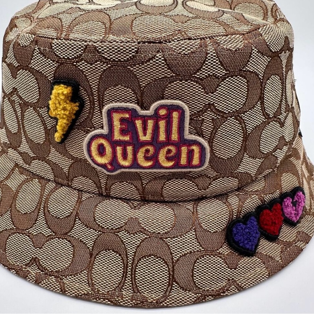 COACH X Disney Villains Signature Jacquard Evil Queen Bucket Hat Size XS/S NWT